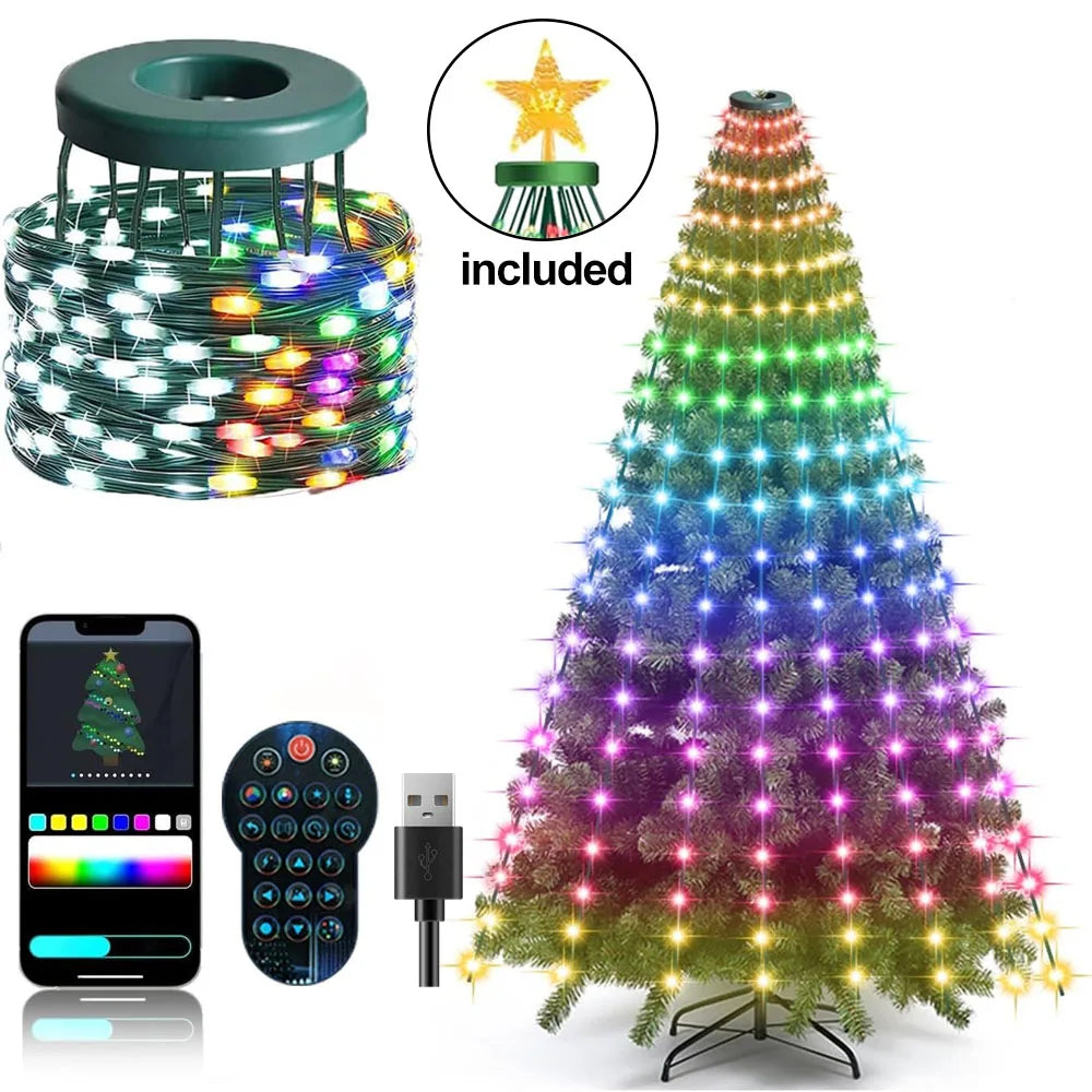 Star Light Tree Lights — App-Controlled RGB Music Sync