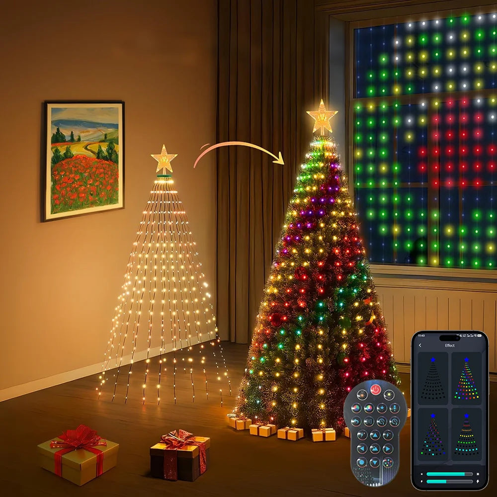 Star Light Tree Lights  — App-Controlled RGB Music Sync