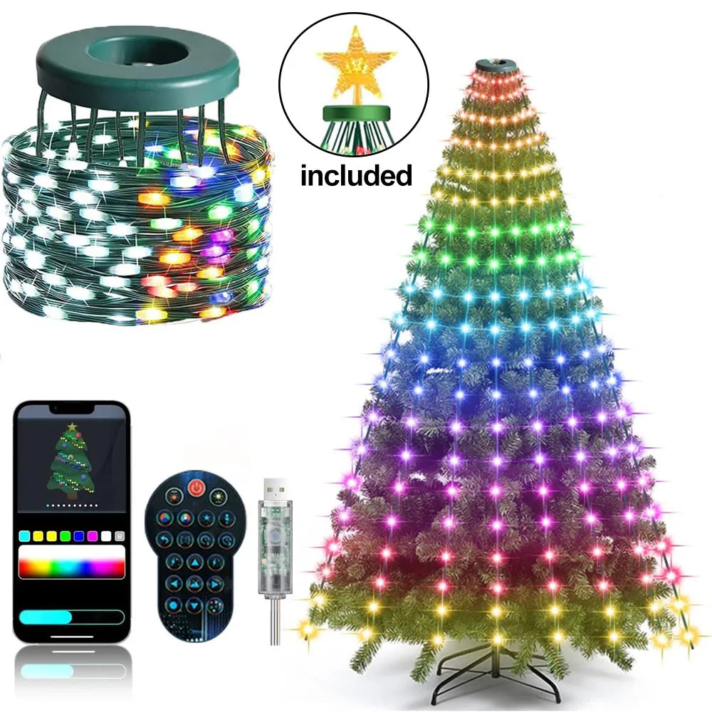 Star Light Tree Lights  — App-Controlled RGB Music Sync