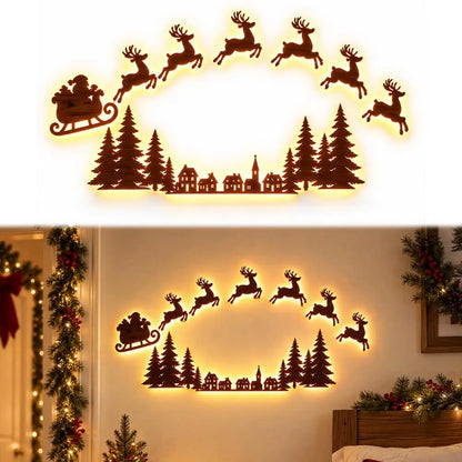 Jollytime™ Wall Décor 🎅🦌 — Bring Santa’s Sleigh to Life
