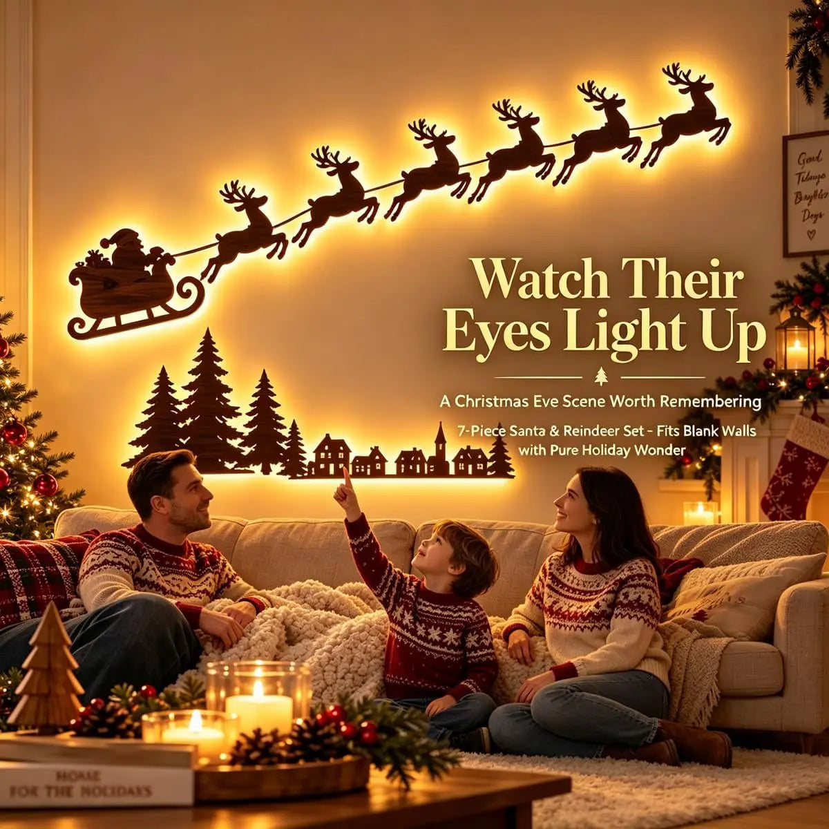 Jollytime™ Wall Décor 🎅🦌 — Bring Santa’s Sleigh to Life
