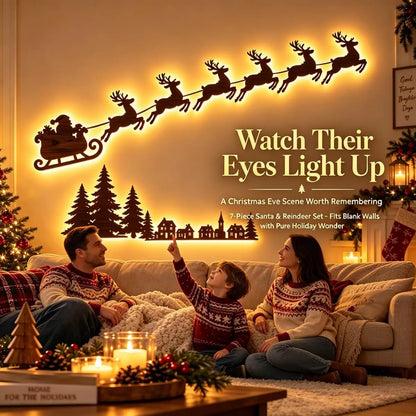Jollytime™ Wall Décor 🎅🦌 — Bring Santa’s Sleigh to Life