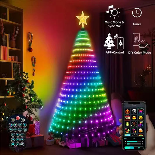 Star Light Tree Lights  — App-Controlled RGB Music Sync