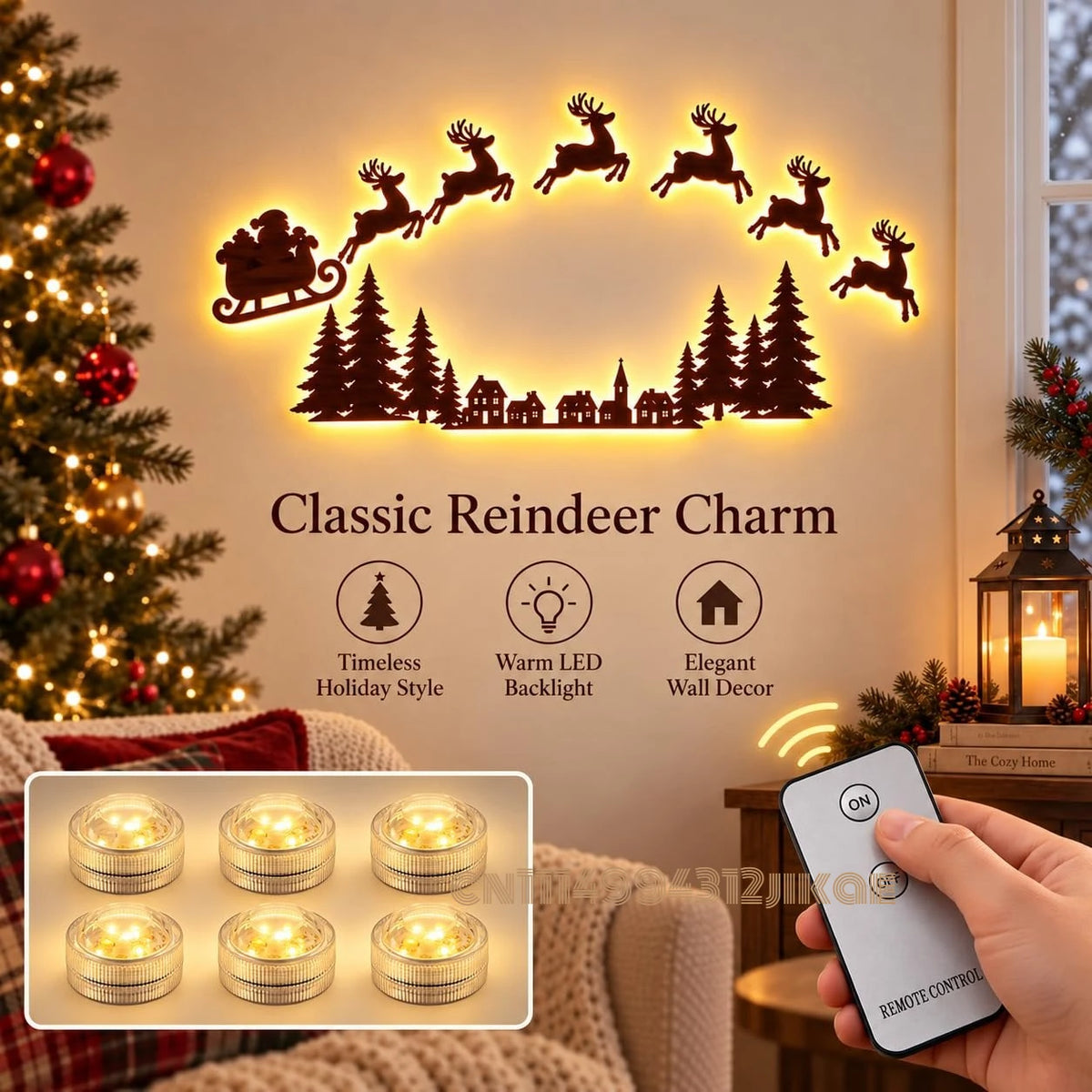 Jollytime™ Wall Décor 🎅🦌 — Bring Santa’s Sleigh to Life