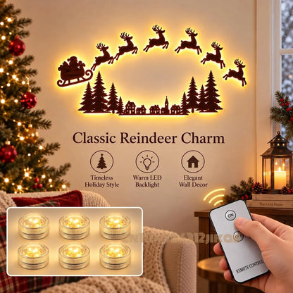 Jollytime™ Wall Décor 🎅🦌 — Bring Santa’s Sleigh to Life