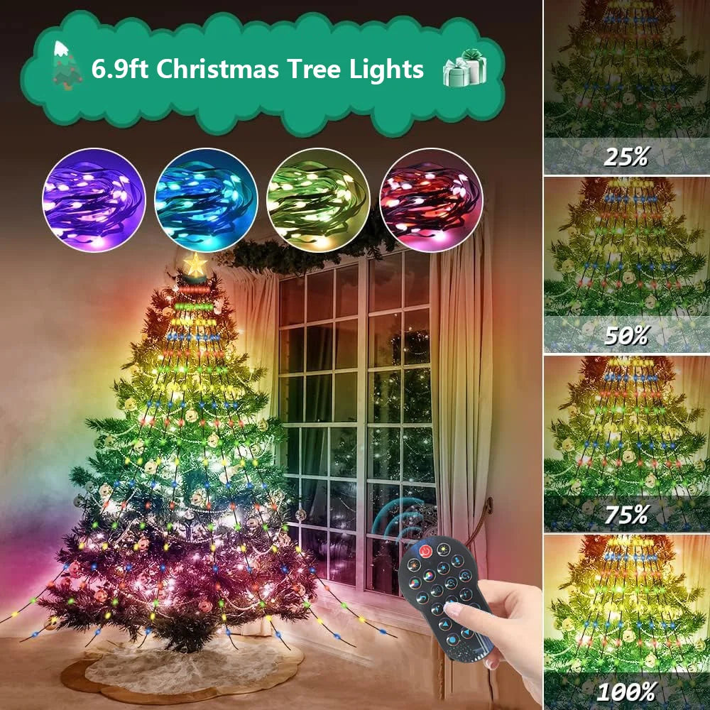 Star Light Tree Lights  — App-Controlled RGB Music Sync