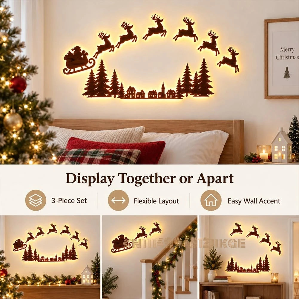 Jollytime™ Wall Décor 🎅🦌 — Bring Santa’s Sleigh to Life