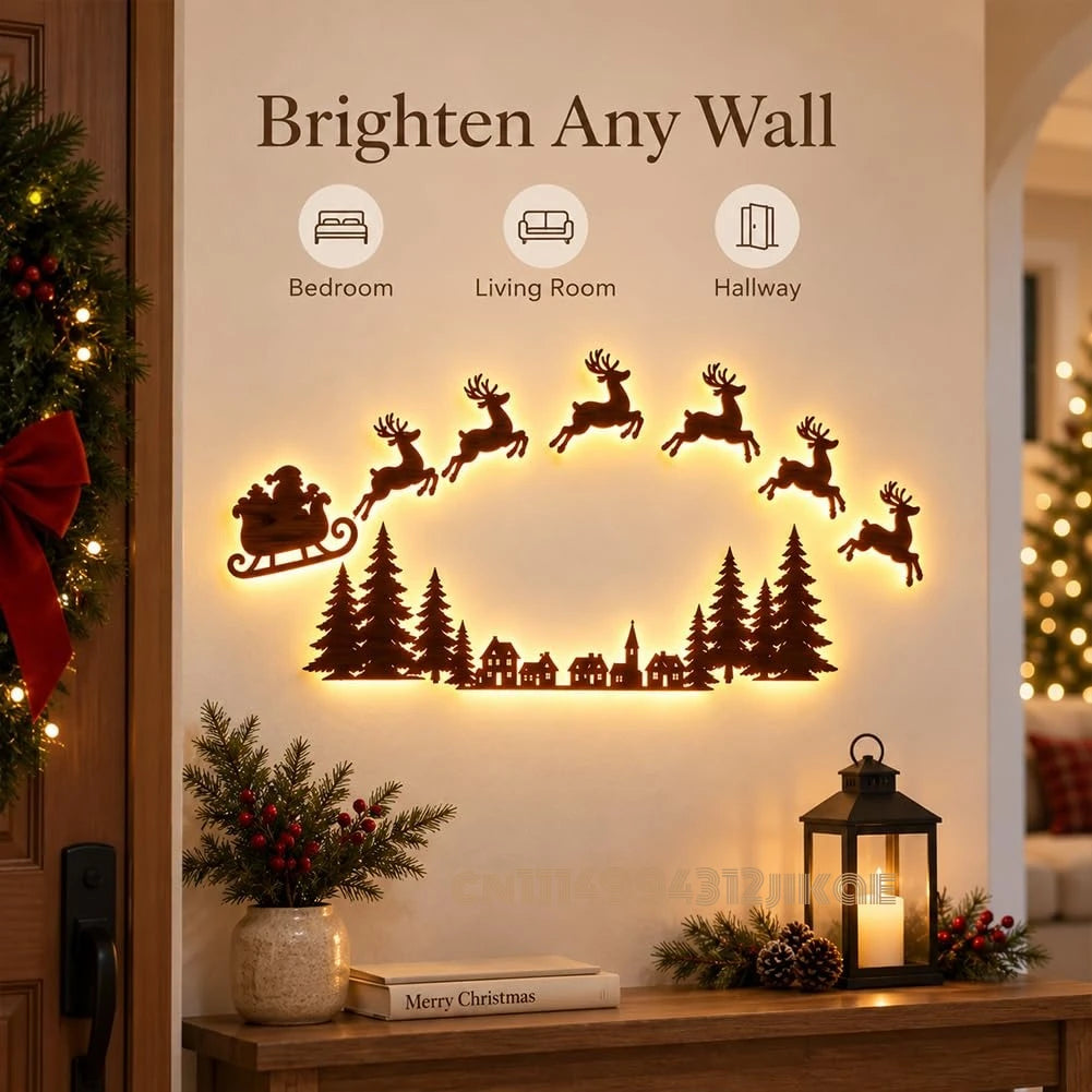 Jollytime™ Wall Décor 🎅🦌 — Bring Santa’s Sleigh to Life