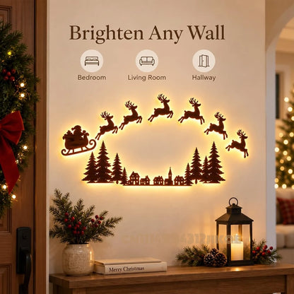 Jollytime™ Wall Décor 🎅🦌 — Bring Santa’s Sleigh to Life