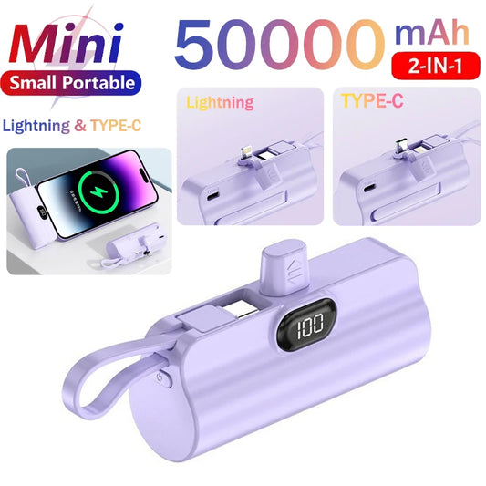 Pocket Rocket Power Bank — Mini Portable Charger, No Cable Needed